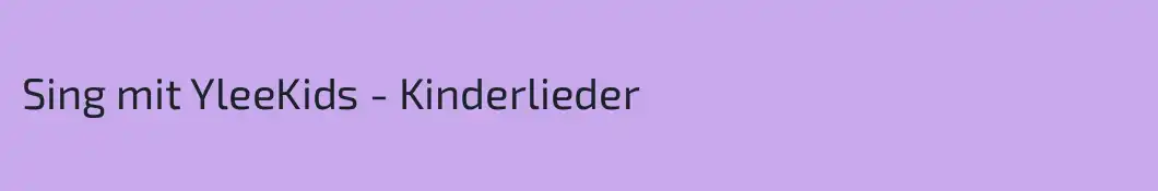 Sing mit YleeKids - Kinderlieder